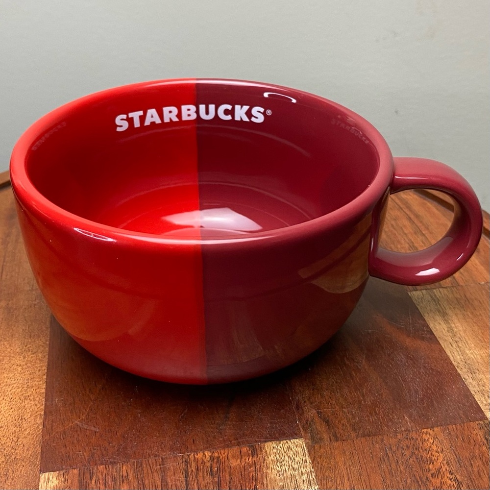 STARBUCKS Red Cappuccino Mug